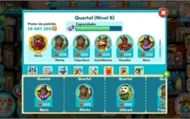 Hustle Castle Lv 100, T 11, 8 Conjuntos antigos