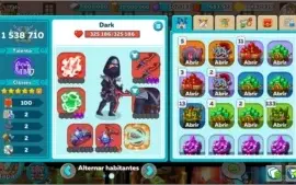 Hustle Castle Lv 100, T 11, 8 Conjuntos antigos