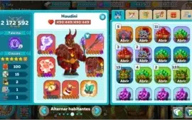 Hustle Castle Lv 100, T 11, 8 Conjuntos antigos