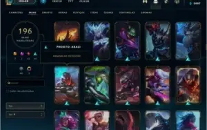 CONTA TODOS CAMPEOES E 300 SKINS !