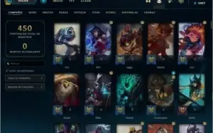 CONTA TODOS CAMPEOES E 300 SKINS !