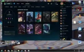 CONTA LOL GOLD 4 9 SKINS COM MUITOS CAMPEOES