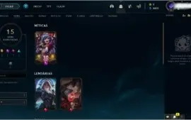 Conta League Of Legends 15 skins