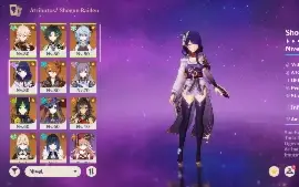Conta com vários personagens 5 estrelas AR 54
