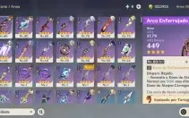 Conta com vários personagens 5 estrelas AR 54