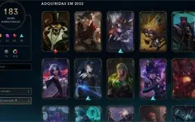 Conta League of Legends, lvl 548 - 163 Skins
