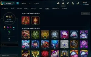 Conta League of Legends, lvl 548 - 163 Skins