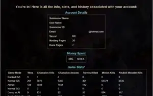 Conta League Of Legends 631 Skins