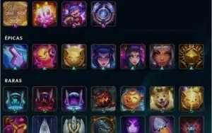 continha lol G1 TROFEU CLASH T1 ,E varias skinzinha