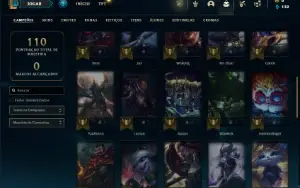 Prata 4 com 45 Champs e 18 Skins + 1 Fragmento