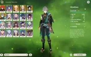 Barata✨Alhaitham+Falcão Venti Diluc C1 Jean+Espada Celestial