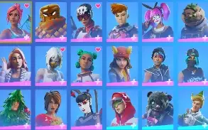 conta fortnite com muitas skins