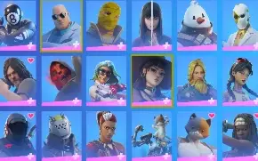 conta fortnite com muitas skins
