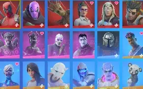 conta fortnite com muitas skins