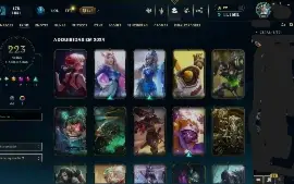 Conta Gold 223 Skins Todos os champs +15 Maestrias