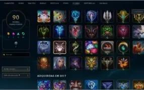 Conta lol diamante 5 com 54 skins