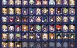 Genshin/AR59/ 18 Chars 5*/9 Armas 5*