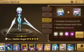 Reroll Summoners War lvl10 com Battle Angel Light - Veronica