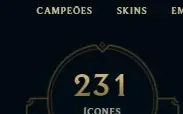 conta de lol gold2 +de 400 skins quase todos os champs