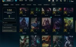 Conta Unranked com 37 Champs e 23 Skins + 2 Fragmentos