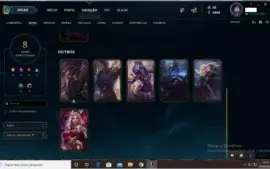 Conta Prata 4 I 8 SKINS I 38 CHAMPZ.