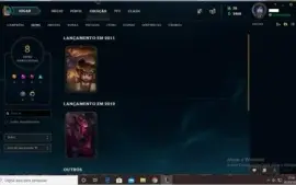 Conta Prata 4 I 8 SKINS I 38 CHAMPZ.