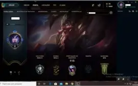 Conta Prata 4 I 8 SKINS I 38 CHAMPZ.