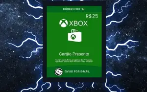 R$ 25 - Cartão-Presente Xbox ENVIO RÁPIDO