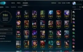 CONTA OURO-92 CHAMPIONS COM VÁRIAS SKINS LENDÁRIAS-ULTIMATE