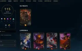 Conta League of Legends Full Acesso - 109 Champs e 115 Skins