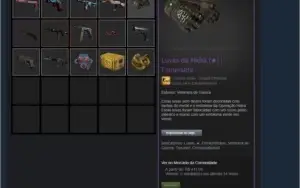 Conta CSGO com CANIVETE BORBOLETA e LUVA