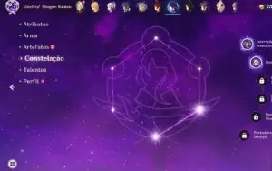 Conta genshin impact raiden c2, navia + bis, ayaka + bis