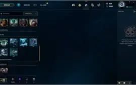 Conta de LOL com todos os campeões, 297 skins e mmr alto
