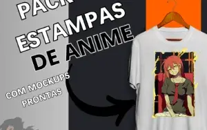 PACK de estampas(74) de camiseta de anime