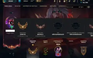 Ouro 3 com TODOS os champs e 281 Skins ( Nivel 740 )