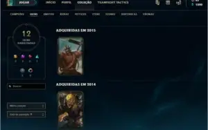Conta Unranked League of Legends