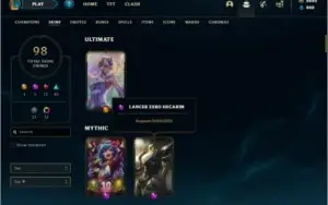 Conta prata 3 com 98 skins NO SERVIDOR N.A COM 2600 RP