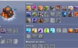 conta de clash of clans cv10 feita criada a muito tmp