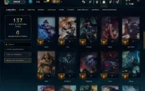 Unranked com 45 Champs e 13 Skins
