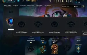 Unranked com 45 Champs e 13 Skins
