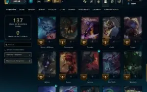 Unranked com 45 Champs e 13 Skins