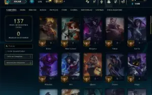 Unranked com 45 Champs e 13 Skins