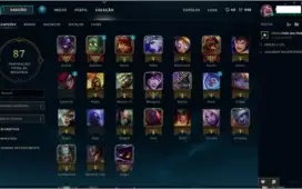 Vendo conta Platina 2 , 24 champs, 7 skin