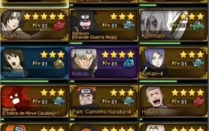 Venda de conta Naruto online s126
