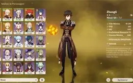 GENSHIN IMPACT - AR46 ZHONGLI, KAZUHA, SHOGUN, DILUC E JEAN