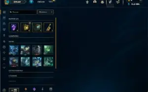 Conta Mestre com 25 Champs e 1 Skin + 8 Fragmentos