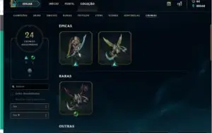 CONTA LOL EDIÇÃO COLECIONADOR
