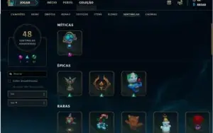 CONTA LOL EDIÇÃO COLECIONADOR