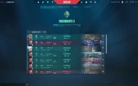 Conta ascendente 3 Lv 24 E-mail não confirmado MMR ALTO