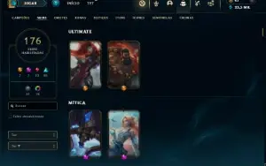 Prata 4 com TODOS os champs e 176 Skins ( MAIN SUP )